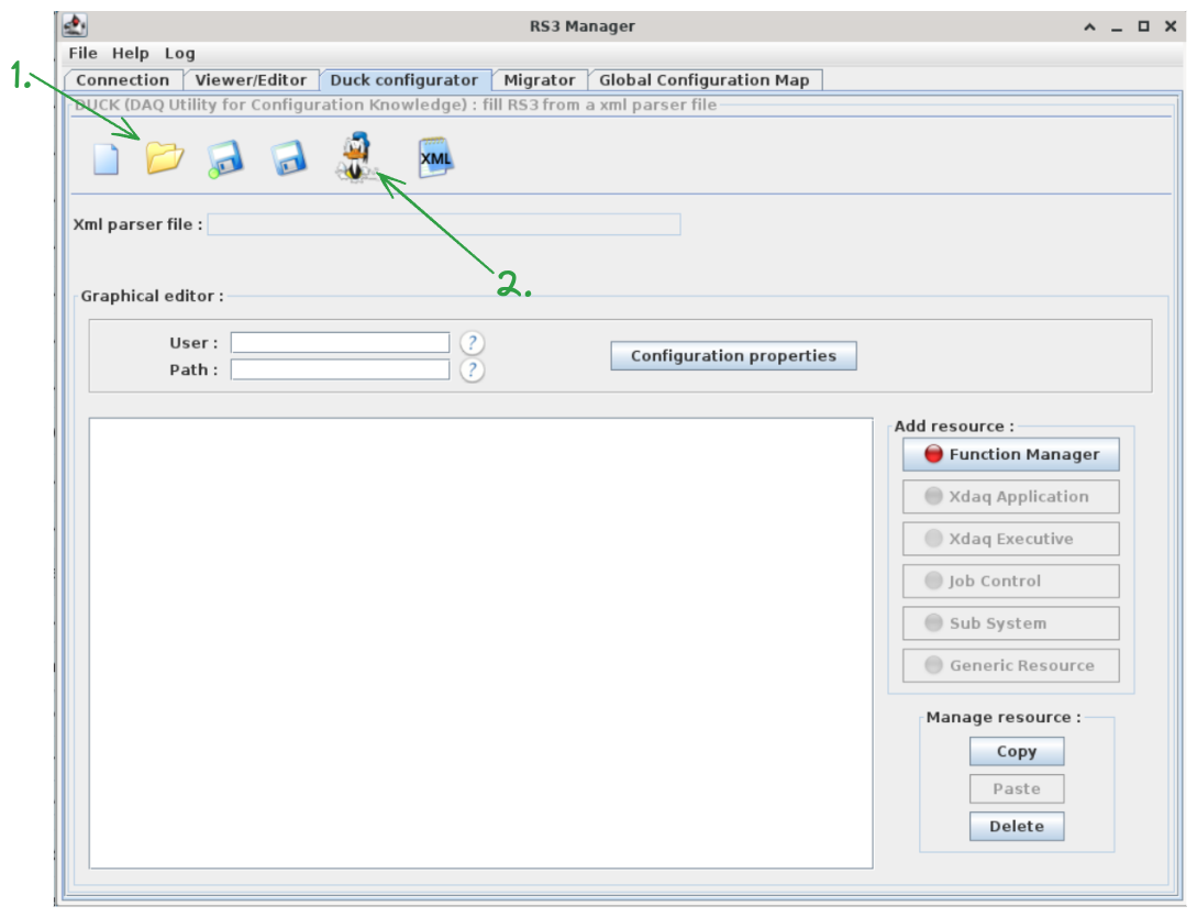 RS3 Manager duck configurator